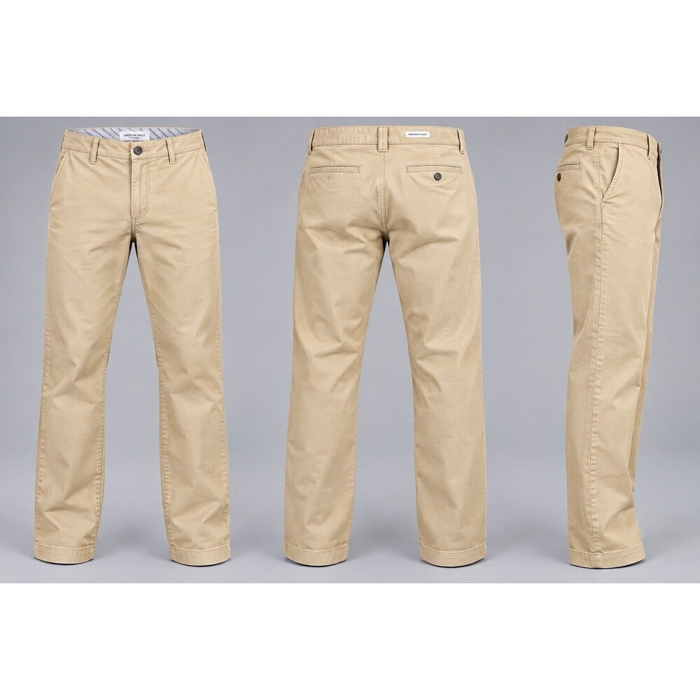 Joseph Abboud Tailored Fit Chino Pants Mens 36/30 Light Brown Flat Front Office